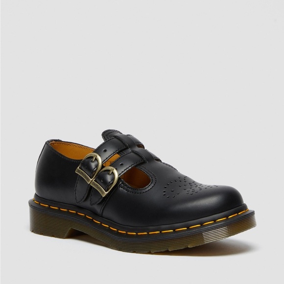 Dr. Martens Black Leather Mary Jane Shoes - Picture 1 of 5